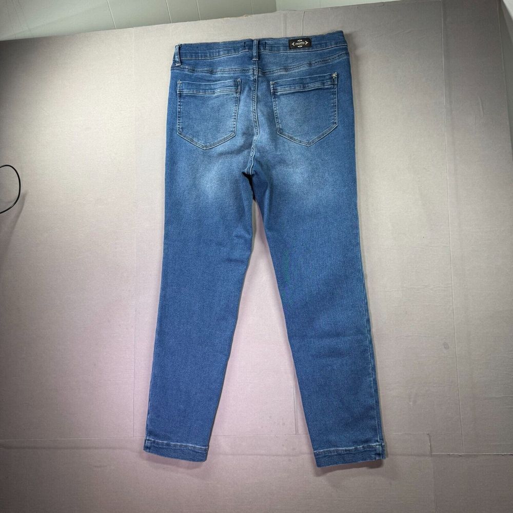 Nanette Lepore Jeans Womens 12 Belle High Rise Skinny Denim Ankle Patch Pockets - Picture 6 of 11